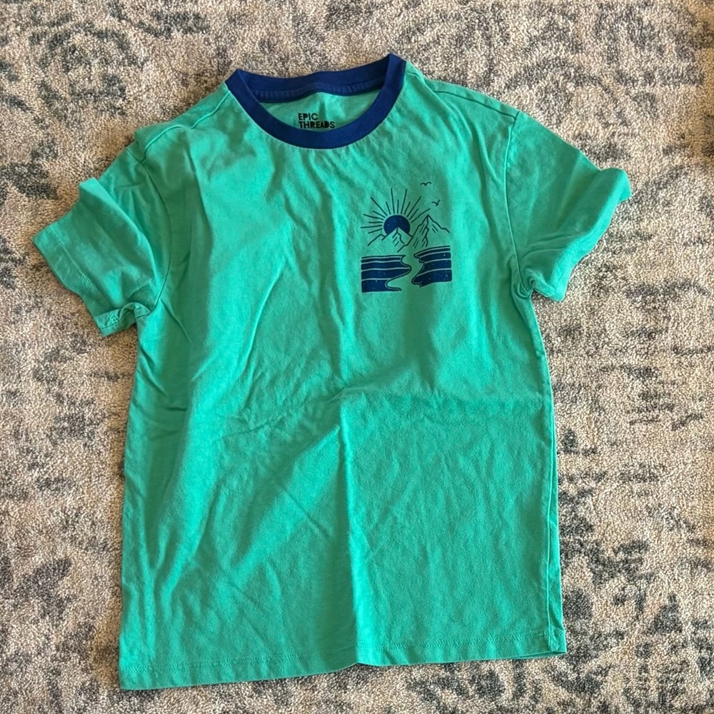 Epic Threads Kids' Teal and Navy Graphic Tee